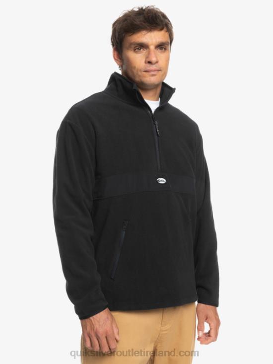 Men Quiksilver Saturn Half Zip Fleece N02TD1561 black