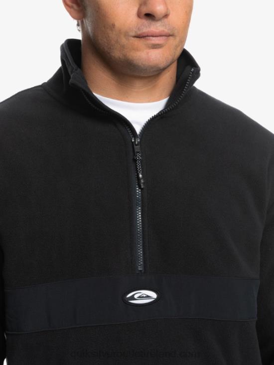 Men Quiksilver Saturn Half Zip Fleece N02TD1561 black
