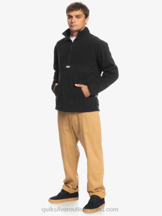 Men Quiksilver Saturn Half Zip Fleece N02TD1561 black