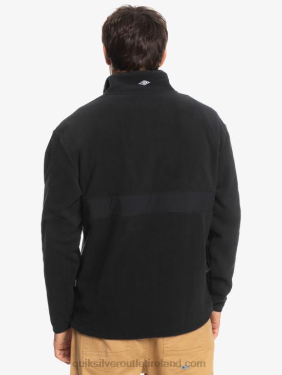 Men Quiksilver Saturn Half Zip Fleece N02TD1561 black