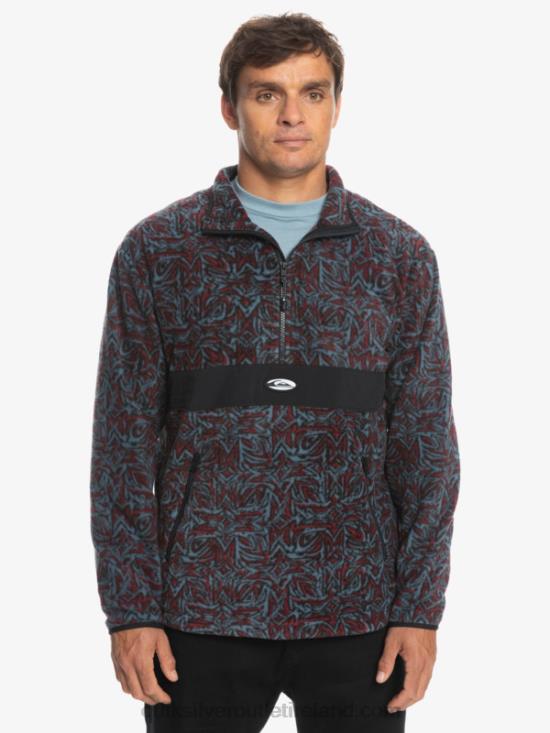 Men Quiksilver Saturn Half Zip Fleece N02TD1562 provencial blue saturn