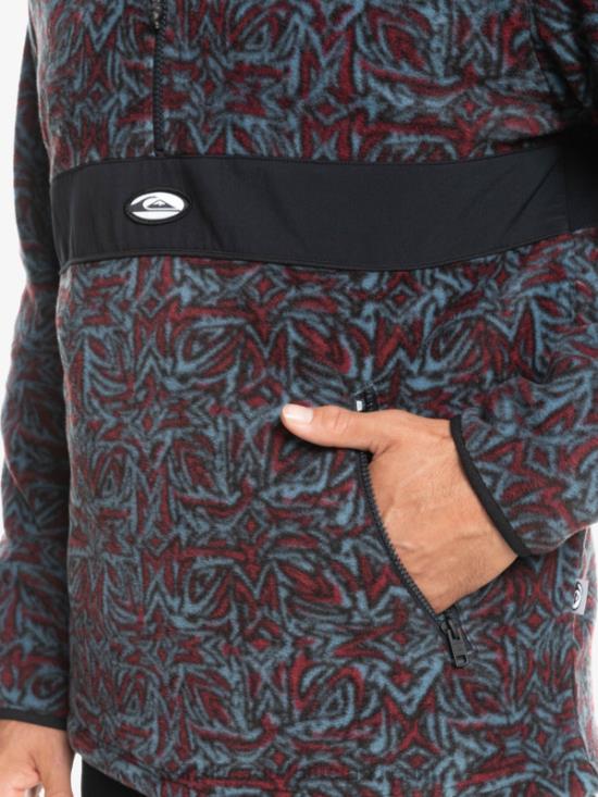 Men Quiksilver Saturn Half Zip Fleece N02TD1562 provencial blue saturn