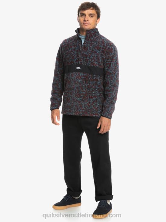 Men Quiksilver Saturn Half Zip Fleece N02TD1562 provencial blue saturn