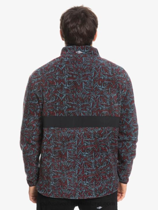 Men Quiksilver Saturn Half Zip Fleece N02TD1562 provencial blue saturn