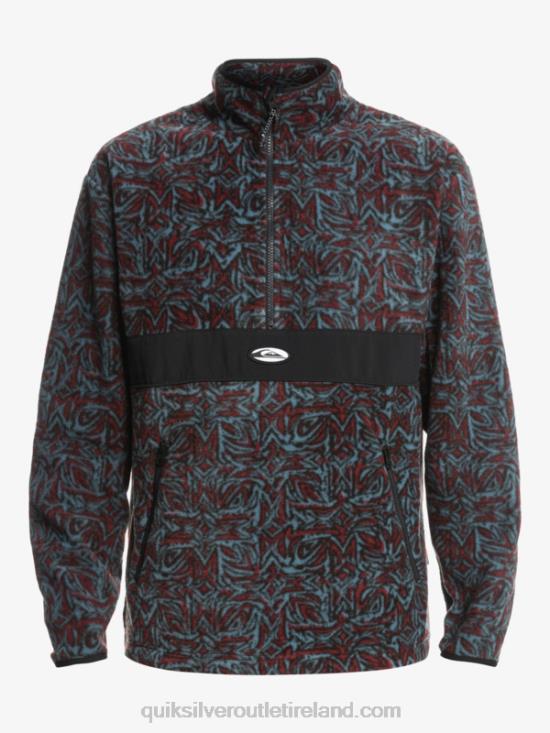 Men Quiksilver Saturn Half Zip Fleece N02TD1562 provencial blue saturn