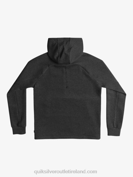 Men Quiksilver Step Off Half-Zip Hoodie N02TD1370 phantom heather
