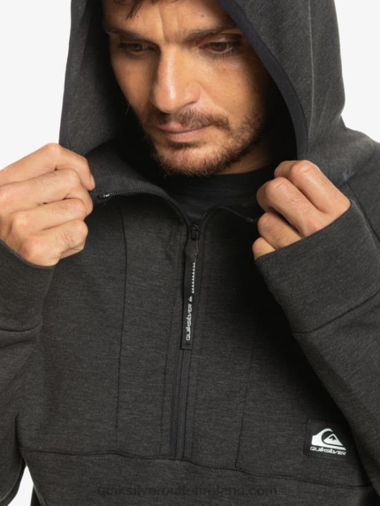 Men Quiksilver Step Off Hoodie N02TD1028 phantom heather