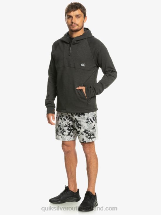 Men Quiksilver Step Off Hoodie N02TD1028 phantom heather