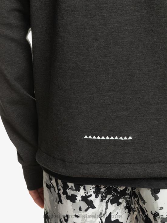 Men Quiksilver Step Off Hoodie N02TD1028 phantom heather