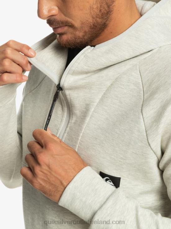 Men Quiksilver Step Off Hoodie N02TD1029 gray violet heather