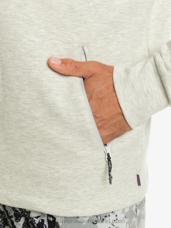 Men Quiksilver Step Off Hoodie N02TD1029 gray violet heather