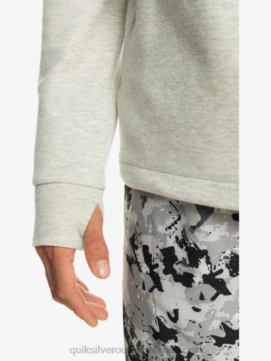 Men Quiksilver Step Off Hoodie N02TD1029 gray violet heather