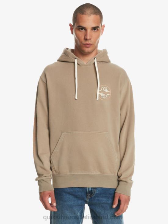 Men Quiksilver Sweet As Slab Hoodie N02TD1219 plaza taupe