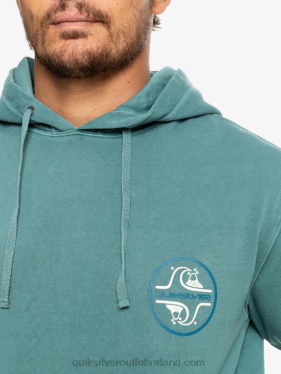Men Quiksilver Sweet As Slab Hoodie N02TD1220 brittany blue