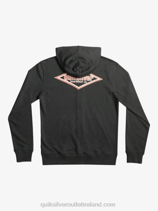 Men Quiksilver Words Zip-Up Hoodie N02TD1149 black