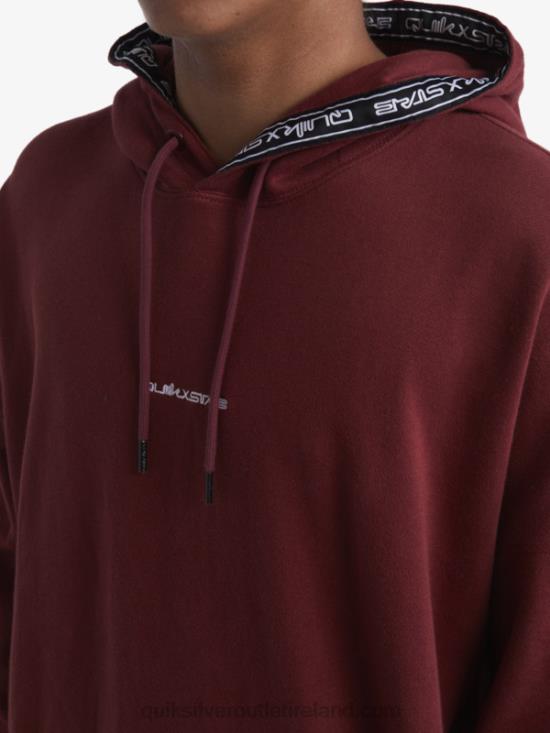 Men Quiksilver x Stab Hoodie N02TD1804 ruby wine