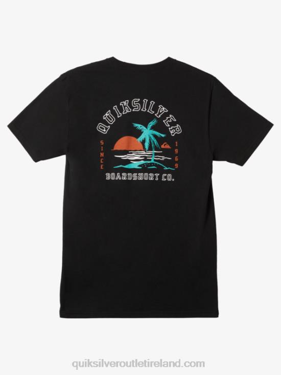 Men Quiksilver Alone At Last T-shirt N02TD1163 black