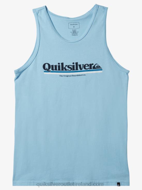 Men Quiksilver Between The Lines T-shirt N02TD1002 sky blue
