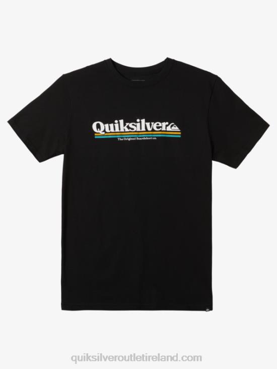 Men Quiksilver Between The Lines T-shirt N02TD976 black