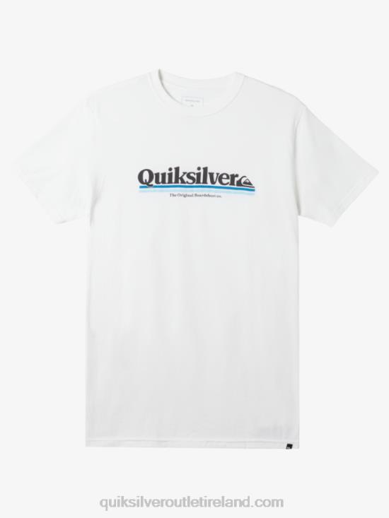 Men Quiksilver Between The Lines T-shirt N02TD978 white