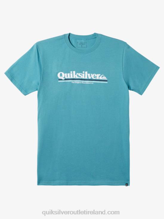 Men Quiksilver Between The Lines T-shirt N02TD980 brittany blue