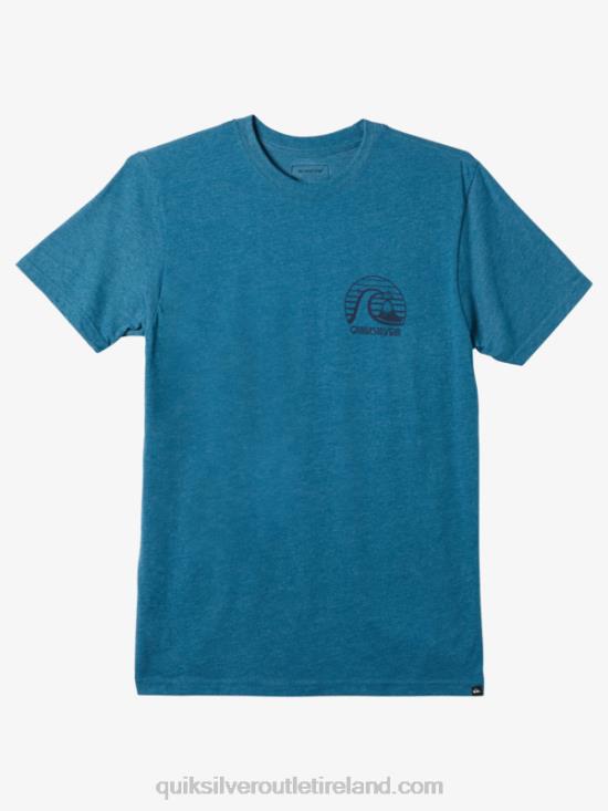 Men Quiksilver Bold Move Mod T-shirt N02TD1139 moroccan blue heather