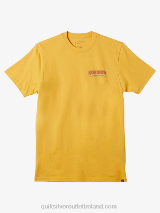 Men Quiksilver Break Time T-shirt N02TD1193 bright gold