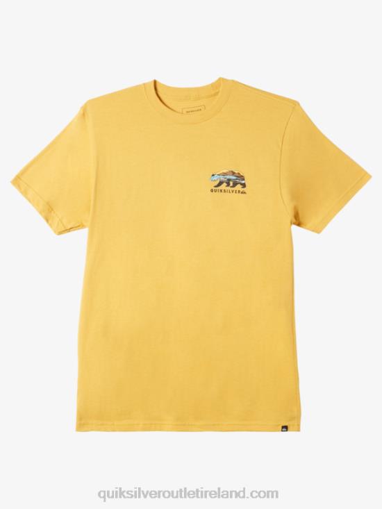 Men Quiksilver California Sunshine T-shirt N02TD1183 bright gold