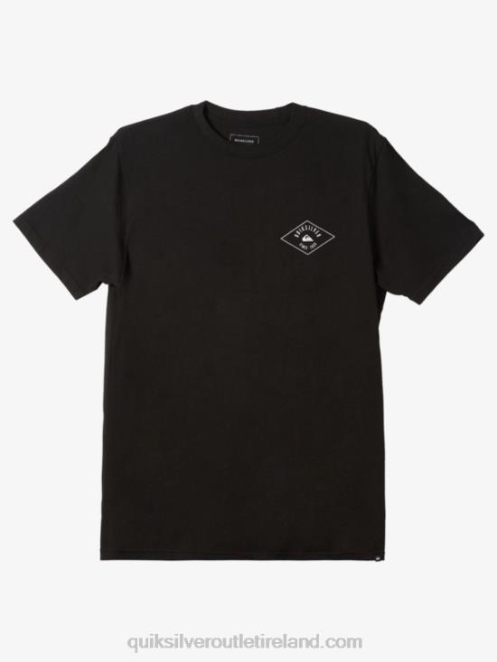 Men Quiksilver Circled Line T-shirt N02TD1118 black