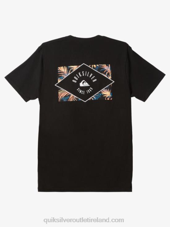 Men Quiksilver Circled Line T-shirt N02TD1118 black
