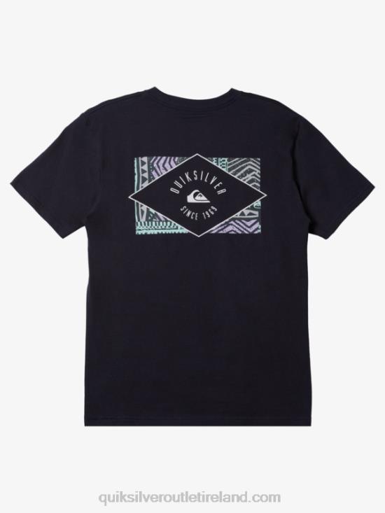 Men Quiksilver Circled Line T-shirt N02TD1120 navy blazer