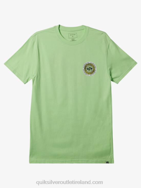 Men Quiksilver Circles End T-Shirt N02TD306 paradise green