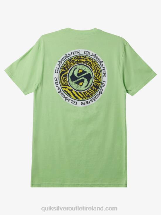 Men Quiksilver Circles End T-Shirt N02TD306 paradise green