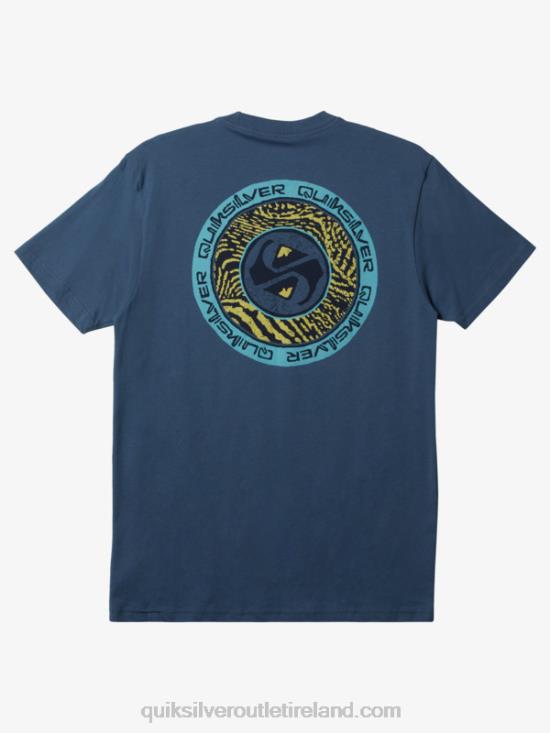 Men Quiksilver Circles End T-Shirt N02TD307 bering sea