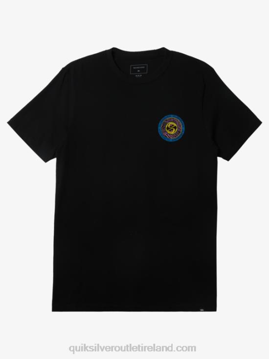 Men Quiksilver Circles End T-Shirt N02TD308 black