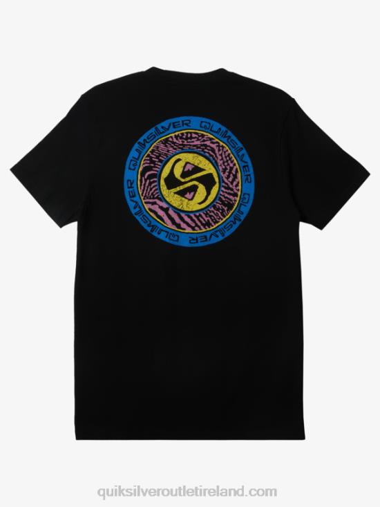 Men Quiksilver Circles End T-Shirt N02TD308 black