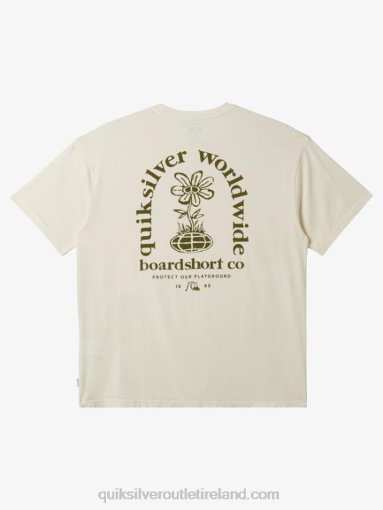 Men Quiksilver Clear Mind T-Shirt N02TD741 birch