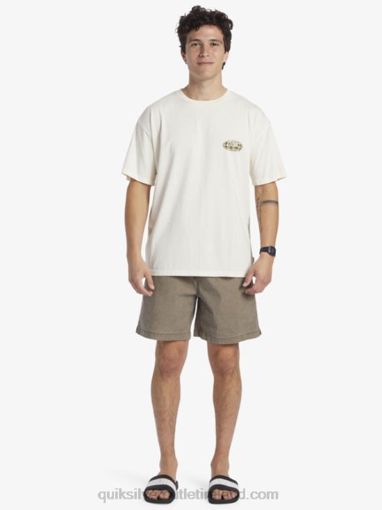 Men Quiksilver Clear Mind T-Shirt N02TD741 birch