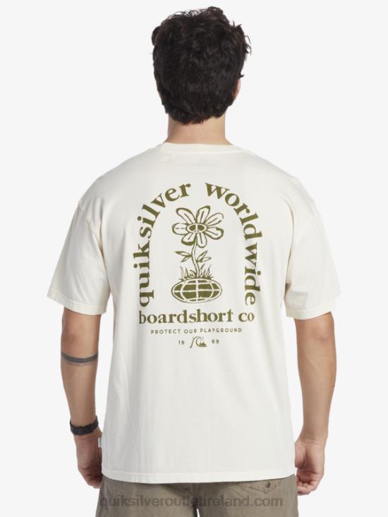 Men Quiksilver Clear Mind T-Shirt N02TD741 birch