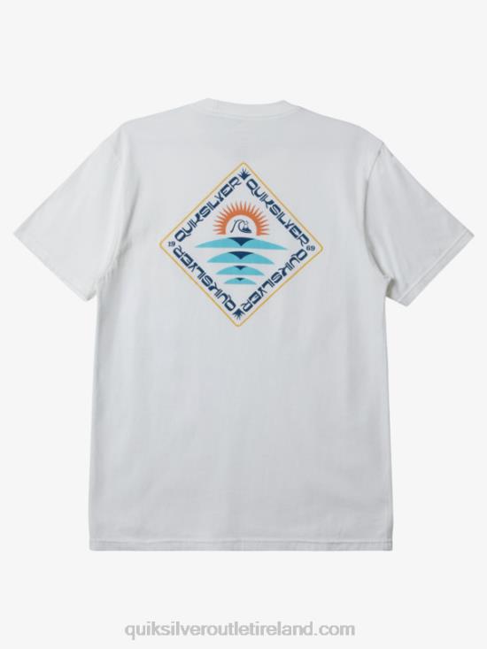 Men Quiksilver Clearview T-Shirt N02TD394 white