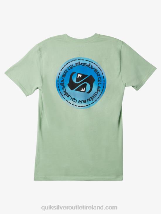 Men Quiksilver Color Flow T-shirt N02TD1203 sprucestone