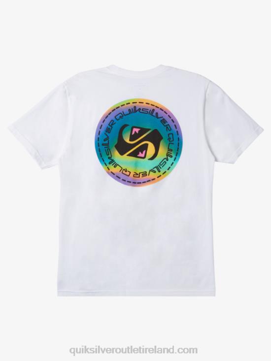 Men Quiksilver Color Flow T-shirt N02TD1205 white