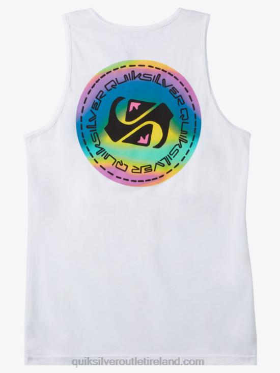 Men Quiksilver Color Flow T-shirt N02TD1332 white