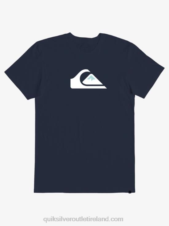 Men Quiksilver Comp Logo T-Shirt N02TD1382 navy blazer