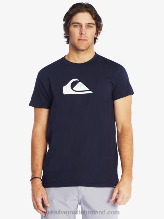 Men Quiksilver Comp Logo T-Shirt N02TD1382 navy blazer