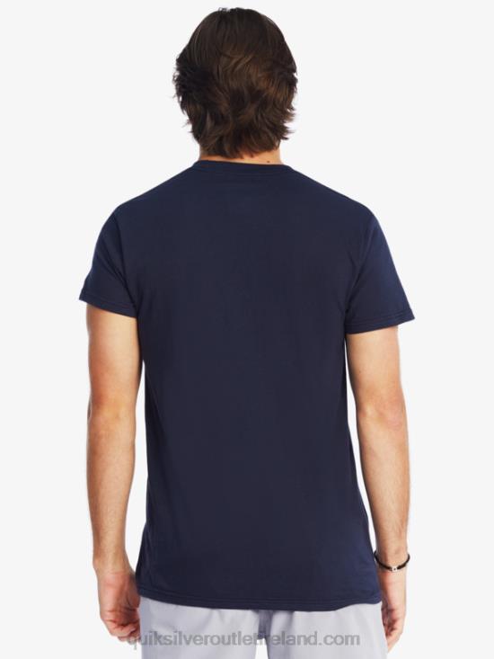 Men Quiksilver Comp Logo T-Shirt N02TD1382 navy blazer