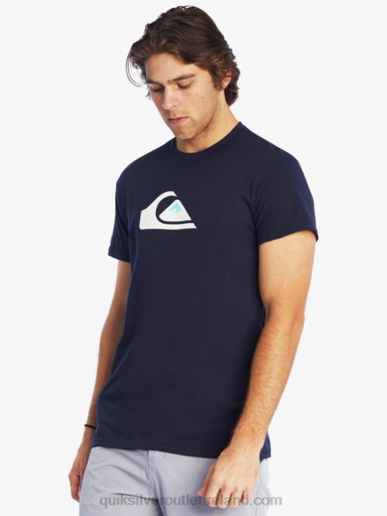 Men Quiksilver Comp Logo T-Shirt N02TD1382 navy blazer
