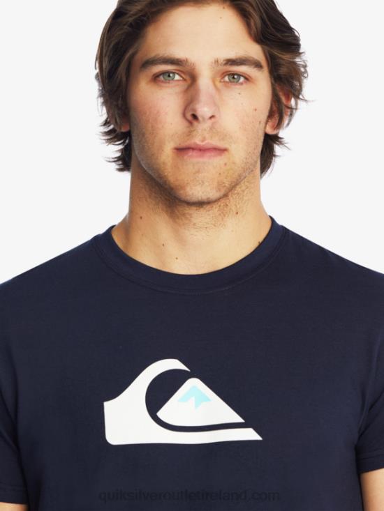 Men Quiksilver Comp Logo T-Shirt N02TD1382 navy blazer