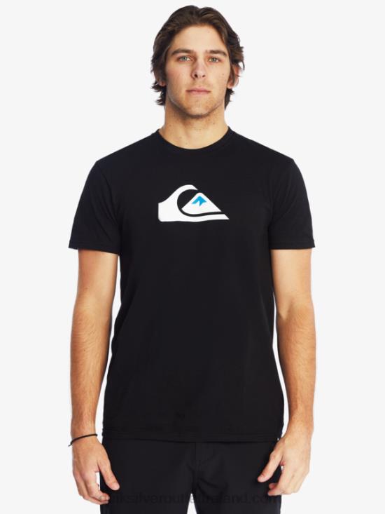 Men Quiksilver Comp Logo T-Shirt N02TD1383 black