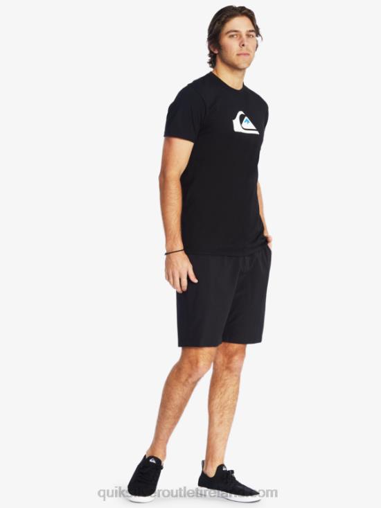 Men Quiksilver Comp Logo T-Shirt N02TD1383 black